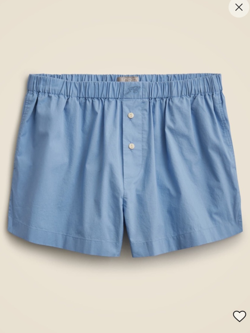 J. Crew Cotton Poplin Boxer Short